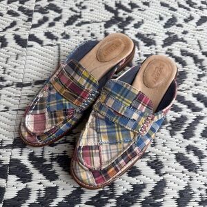 Sperry Madras Plaid Size 6 Women’s Mules